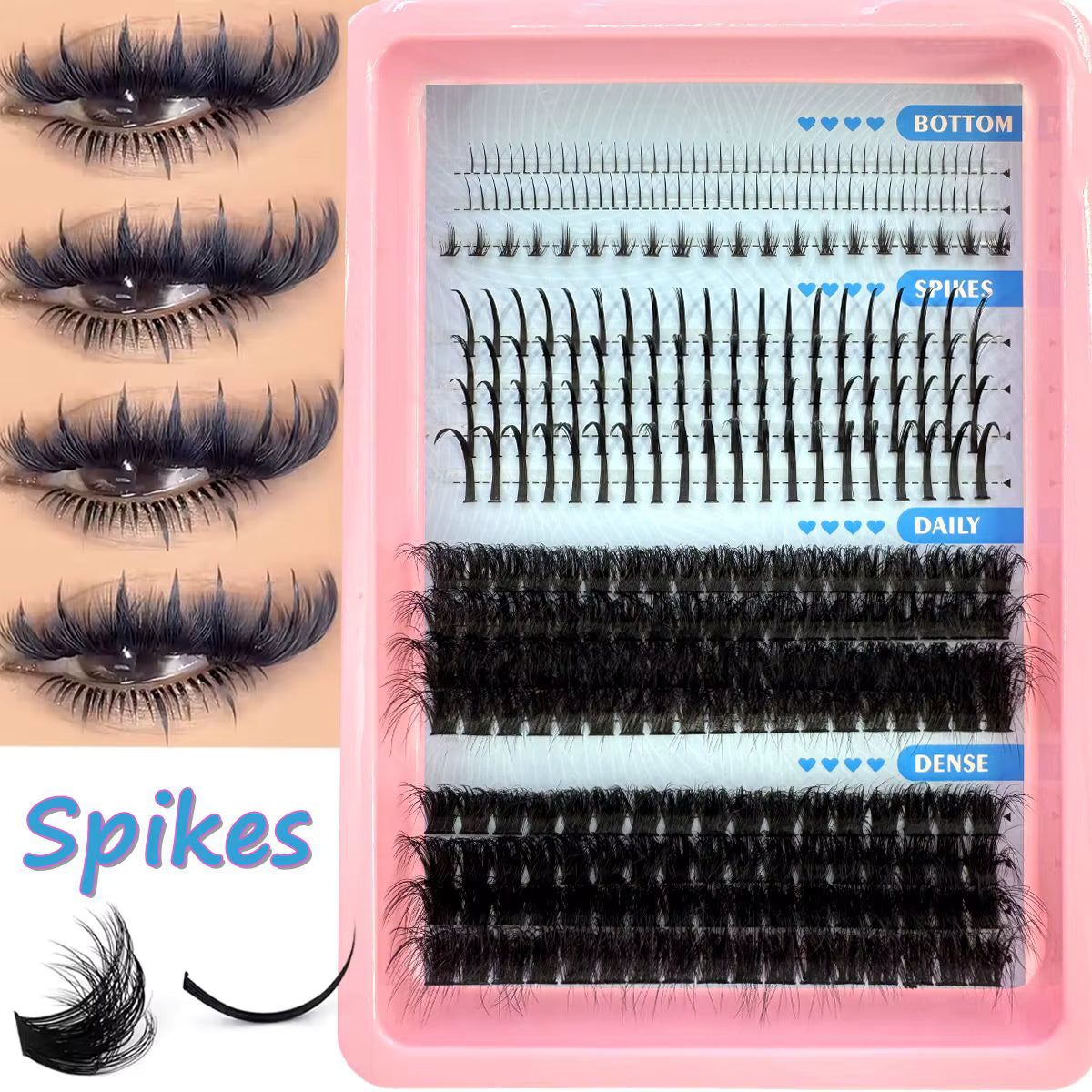 Manga Lash Clusters With Spikes And Bottoms *FREE SHIPPING